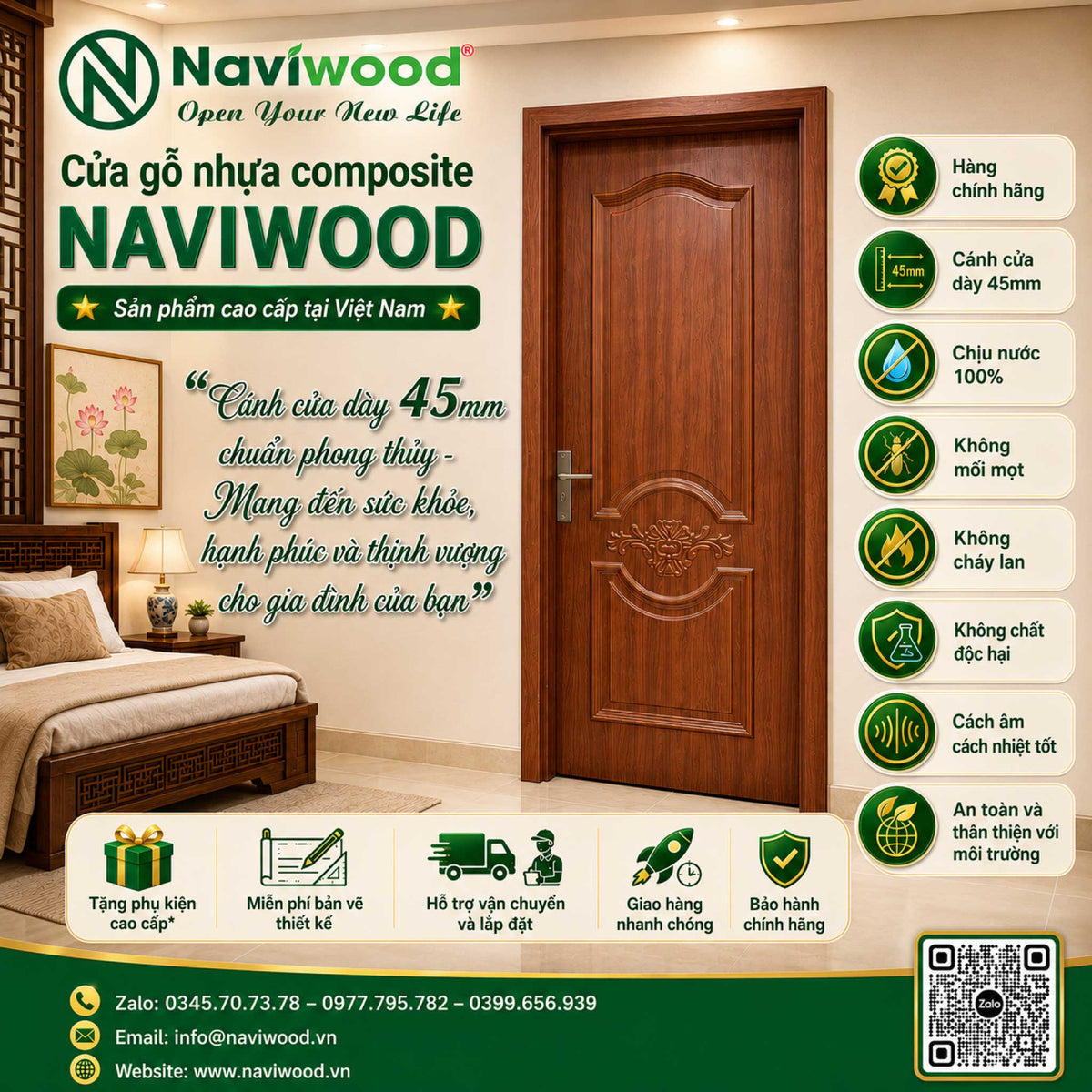 Cửa Gỗ Nhựa Composite 3D - Nâng Tầm Vẻ Đẹp Cho Ngôi Nhà Bạn - Cửa gỗ nhựa Naviwood