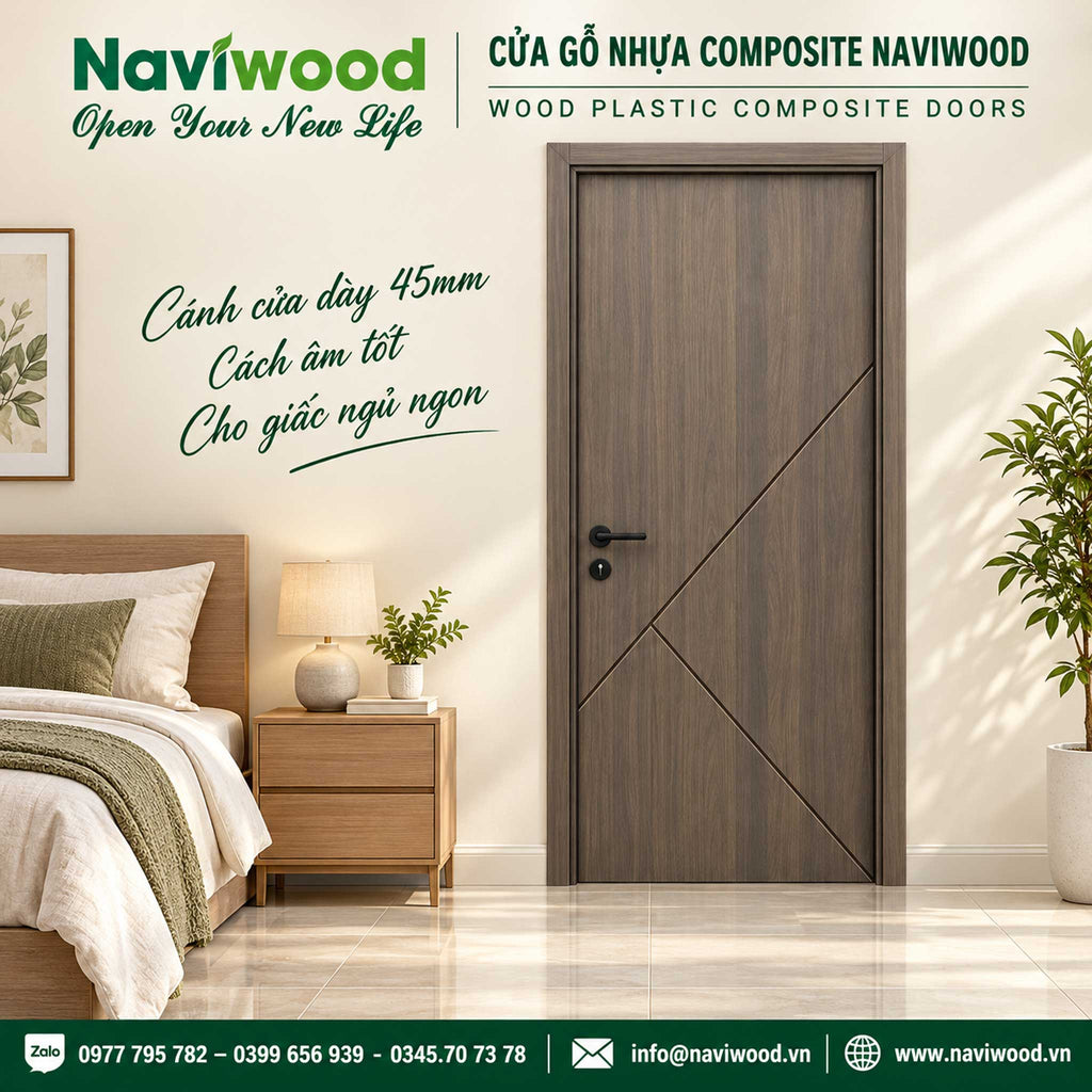 Cửa gỗ nhựa composite NW106