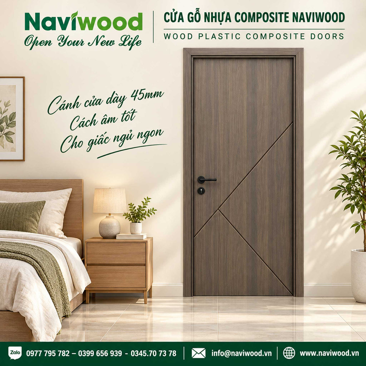 Cửa gỗ nhựa composite NW106