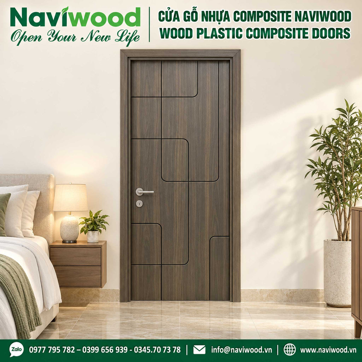 Cửa gỗ nhựa composite Naviwood NW176