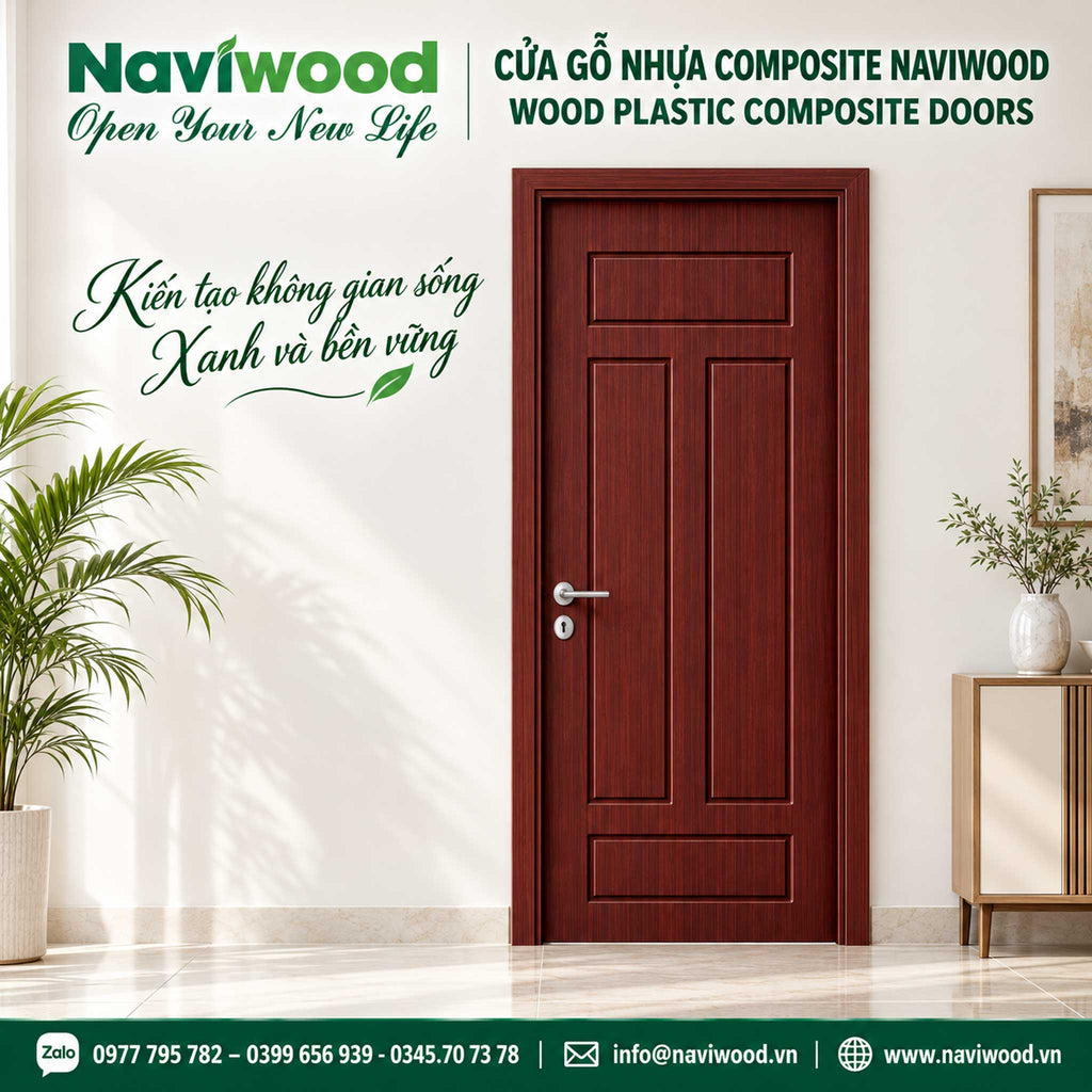 Cửa gỗ nhựa composite Naviwood NW240 mau 05