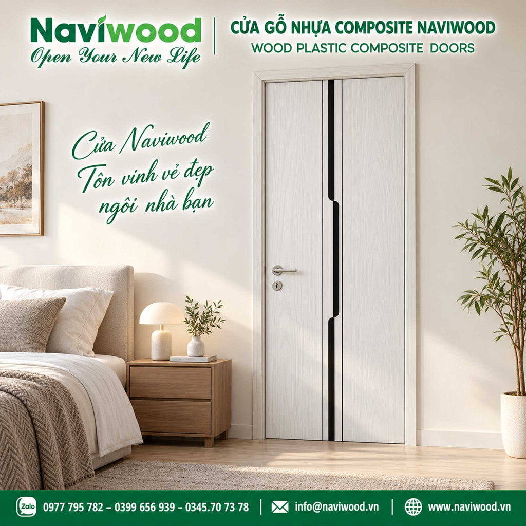 cửa gỗ nhựa composite naviwood nw41 màu  07