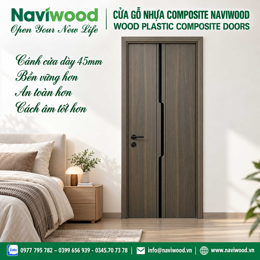 cửa gỗ nhựa composite naviwood nw41 màu  13