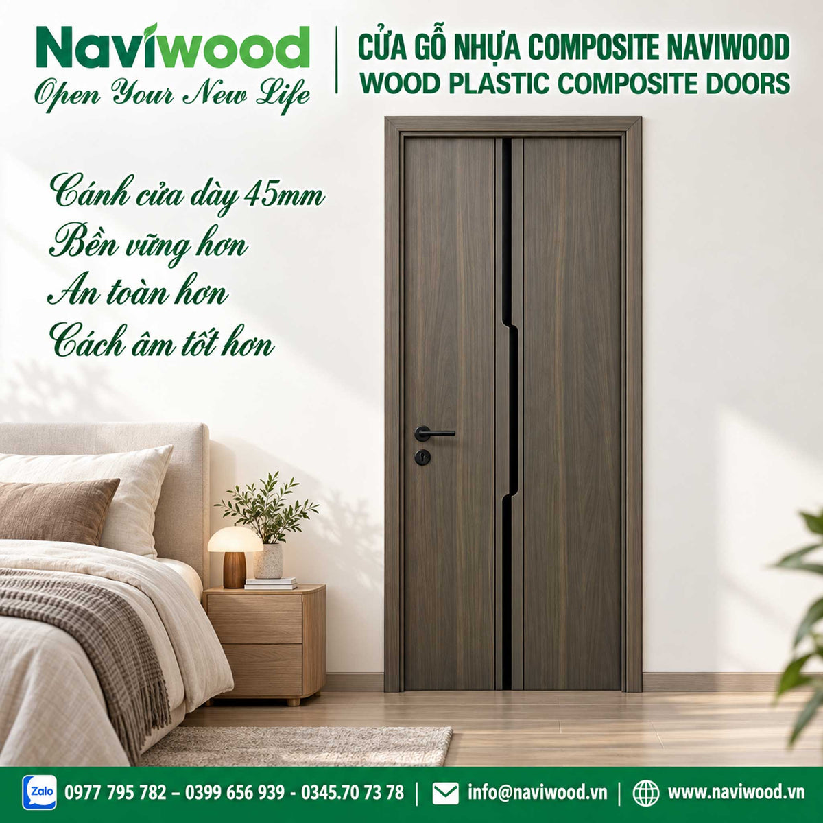 cửa gỗ nhựa composite naviwood nw41 màu  13