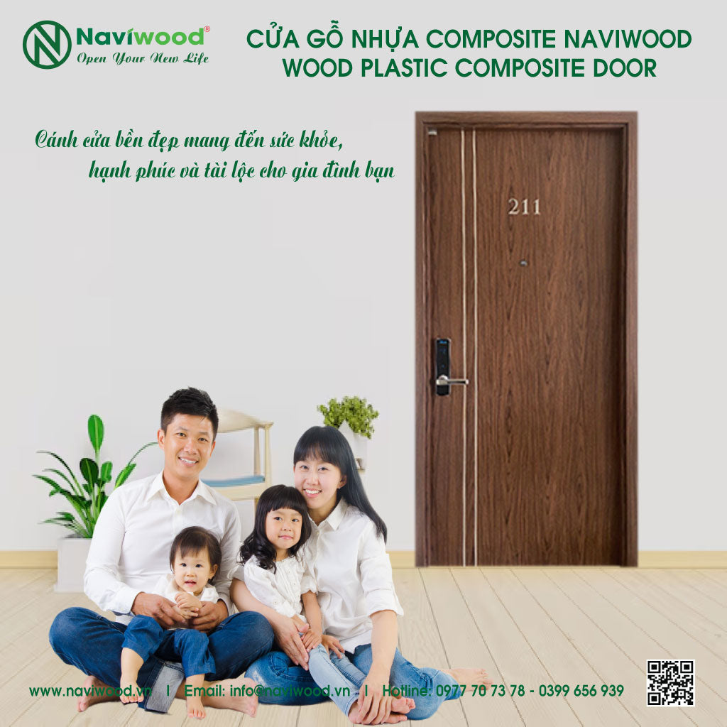 Khóa Cửa Khách Sạn RF7868: An Ninh Tuyệt Đối, Sang Trọng - Cửa gỗ nhựa Naviwood