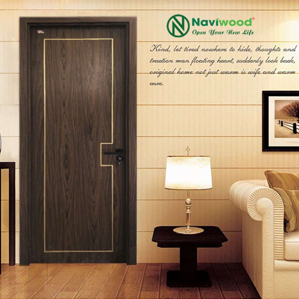Cửa gỗ nhựa composite NW232: Sang trọng độc đáo - Cửa gỗ nhựa Naviwood