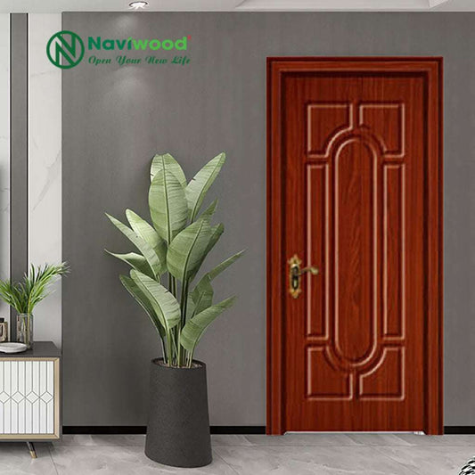 Cửa phòng ngủ gỗ nhựa composite NW160: Phong cách cổ điển - Cửa gỗ nhựa Naviwood