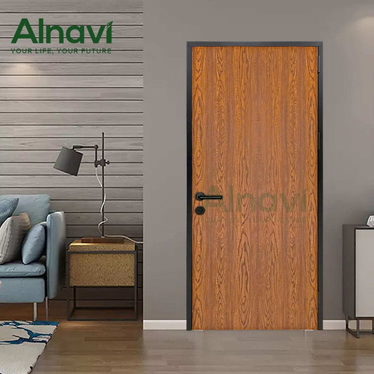 Cửa thông phòng nhôm tổ ong vân gỗ đẹp và tốt nhất hiện nay - Cửa gỗ nhựa Naviwood