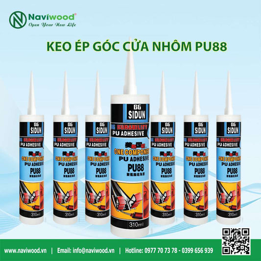 Keo Ép Góc PU88 Cao Cấp - Chống Nước Tuyệt Đối - Cửa gỗ nhựa Naviwood