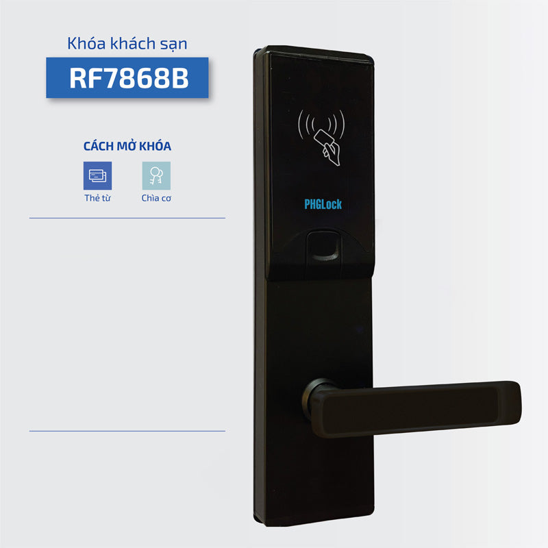 Khóa Cửa Khách Sạn RF7868: An Ninh Tuyệt Đối, Sang Trọng - Cửa gỗ nhựa Naviwood