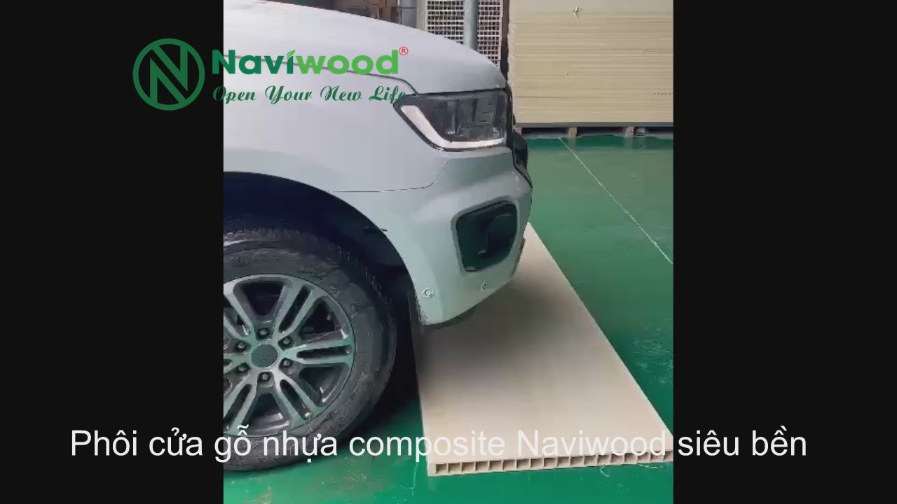 Video thử chịu lực cửa gỗ nhựa composite Naviwood